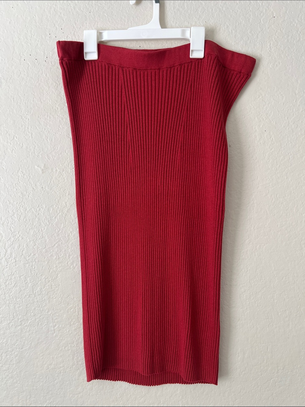 Like New! PERUVIAN CONNECTION Pima Cotton Modal Blend Ribbed Knit Skirt XL
